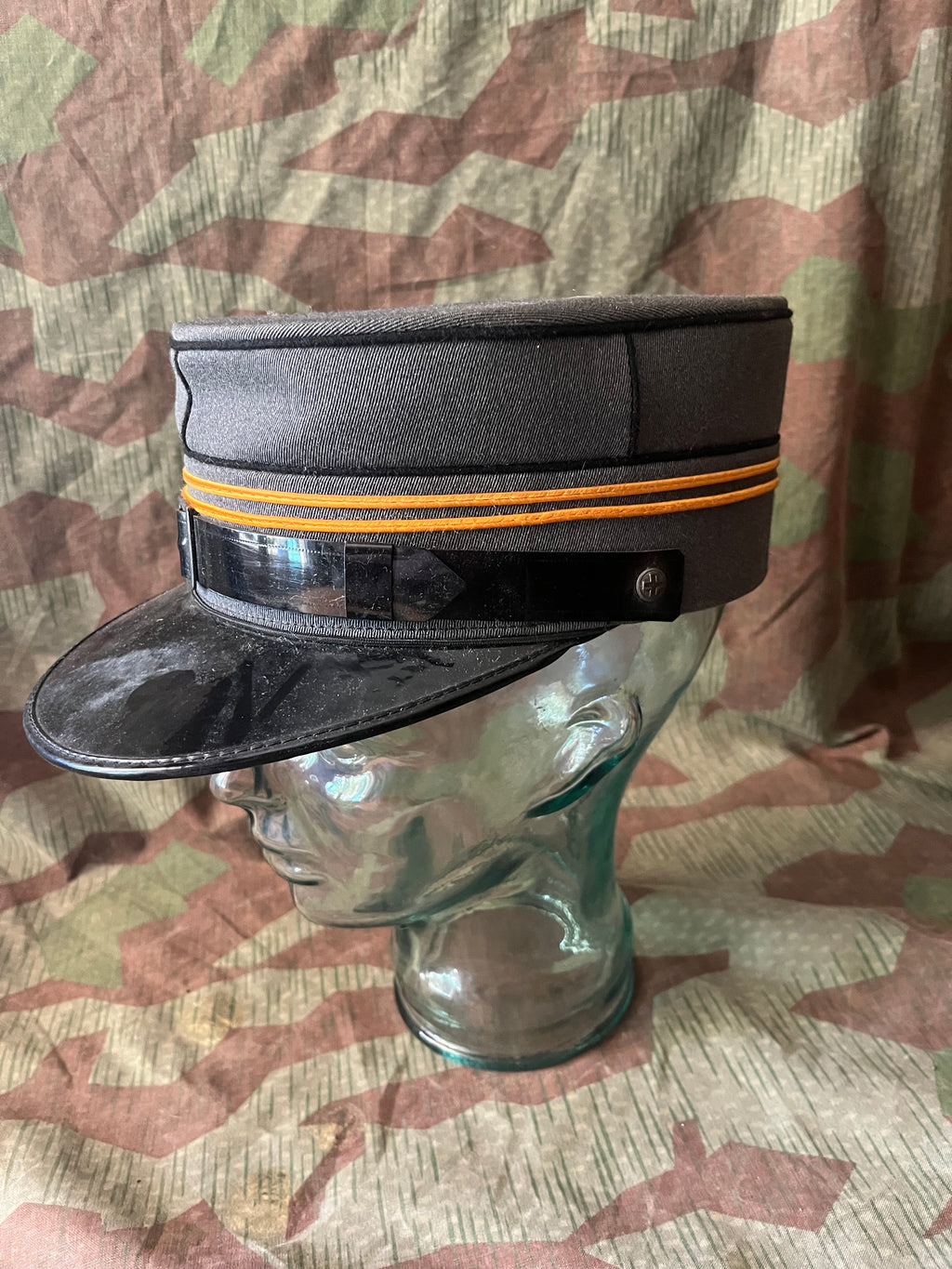 Cold War Swiss army first major lieutenant officer visor cap hat kepi uniform ord.1949