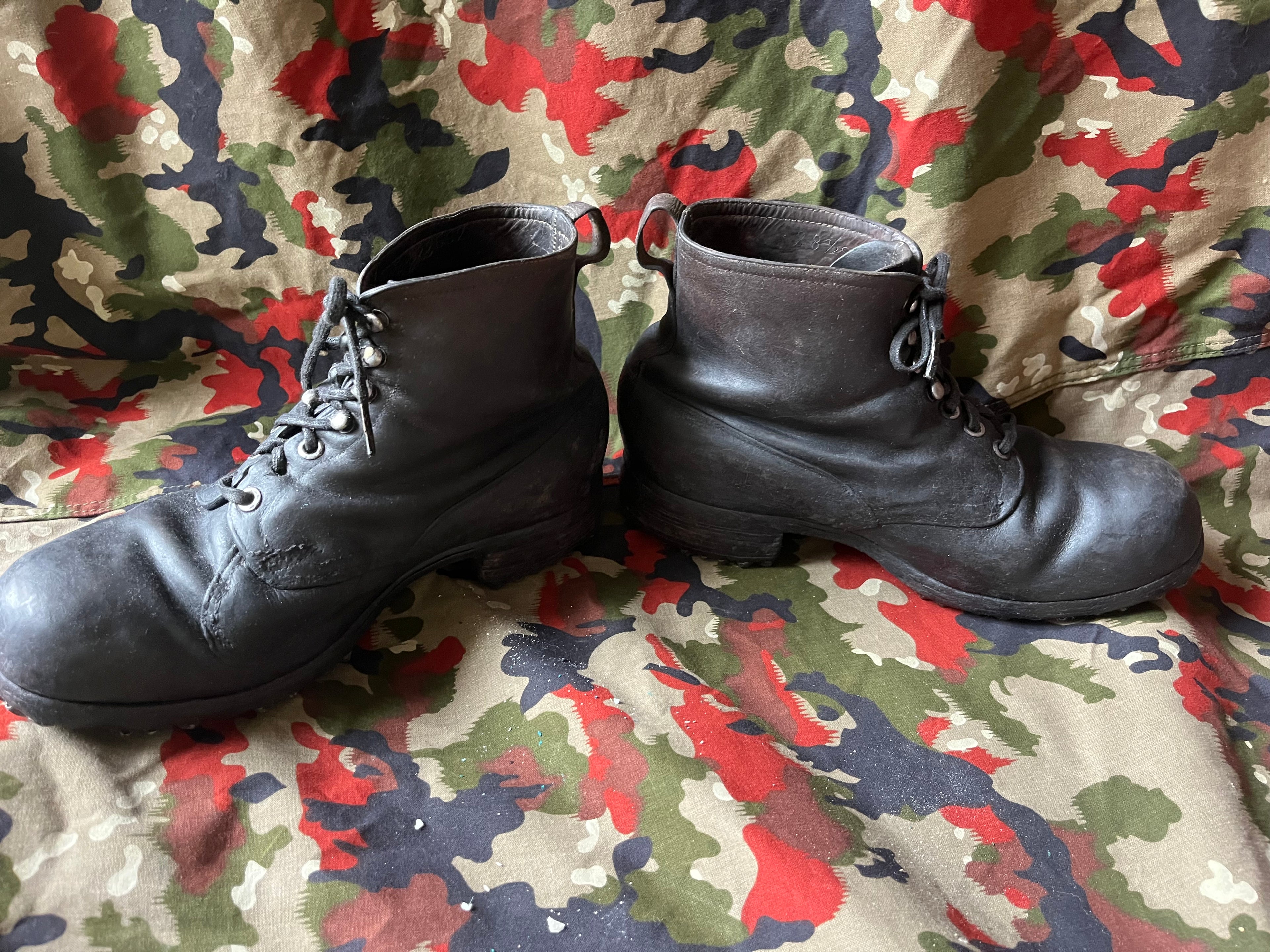 WW1/interwar/WW2 swiss army leather shoes nails boots eu size 42/43
