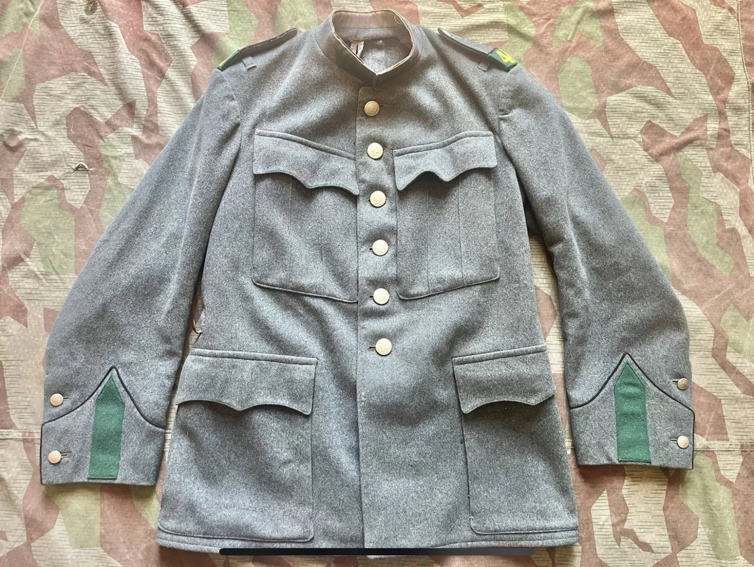 Interwar/WW2 Swiss army infantry rifleman jacket soldier uniform early war ord.26