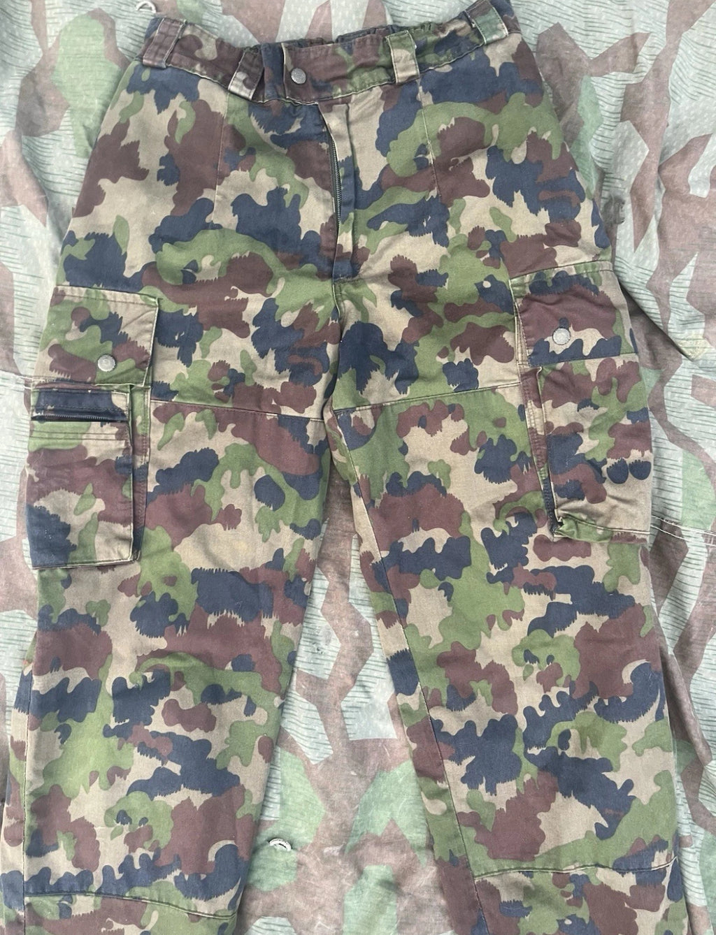 Modern Swiss army taz 90 field combat pants camo uniform soldier