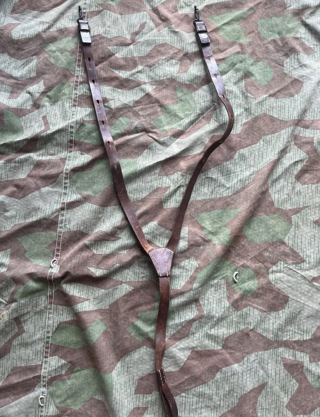 Interwar/WW2 Swiss army y straps webbing suspenders belt ammo uniform soldier