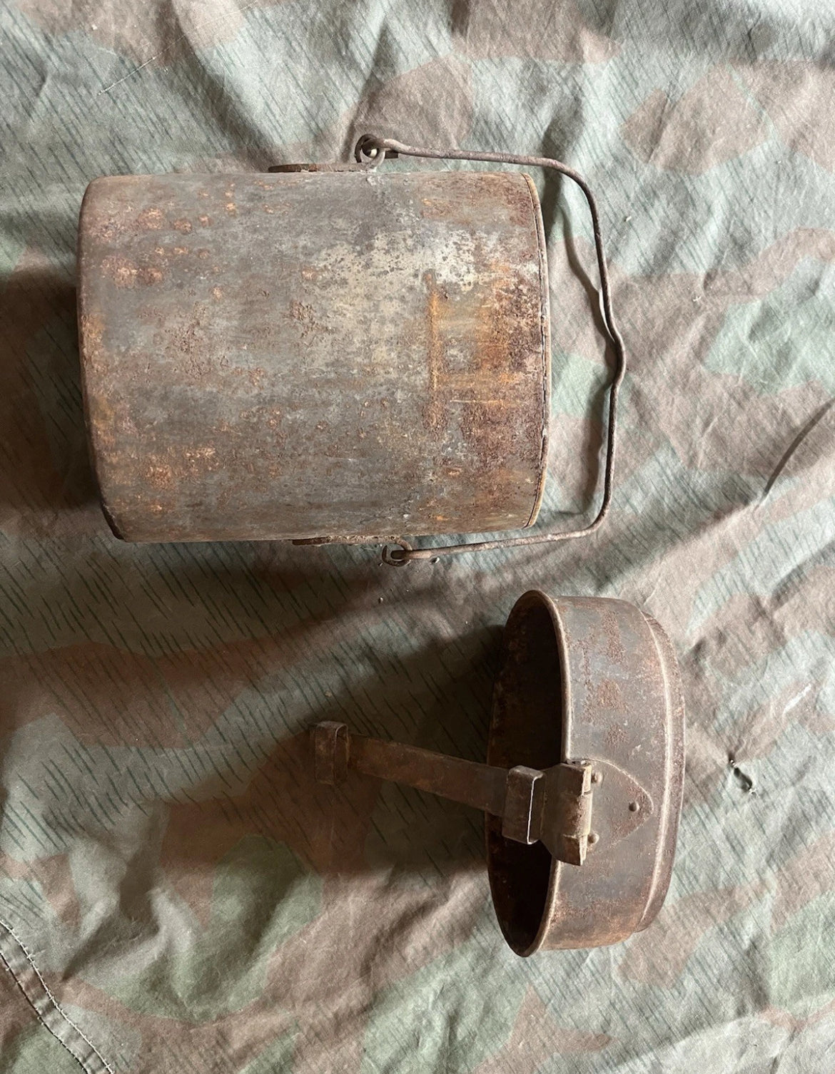 WW1 rare Swiss army mess tin eating equipment bowl kit field gear