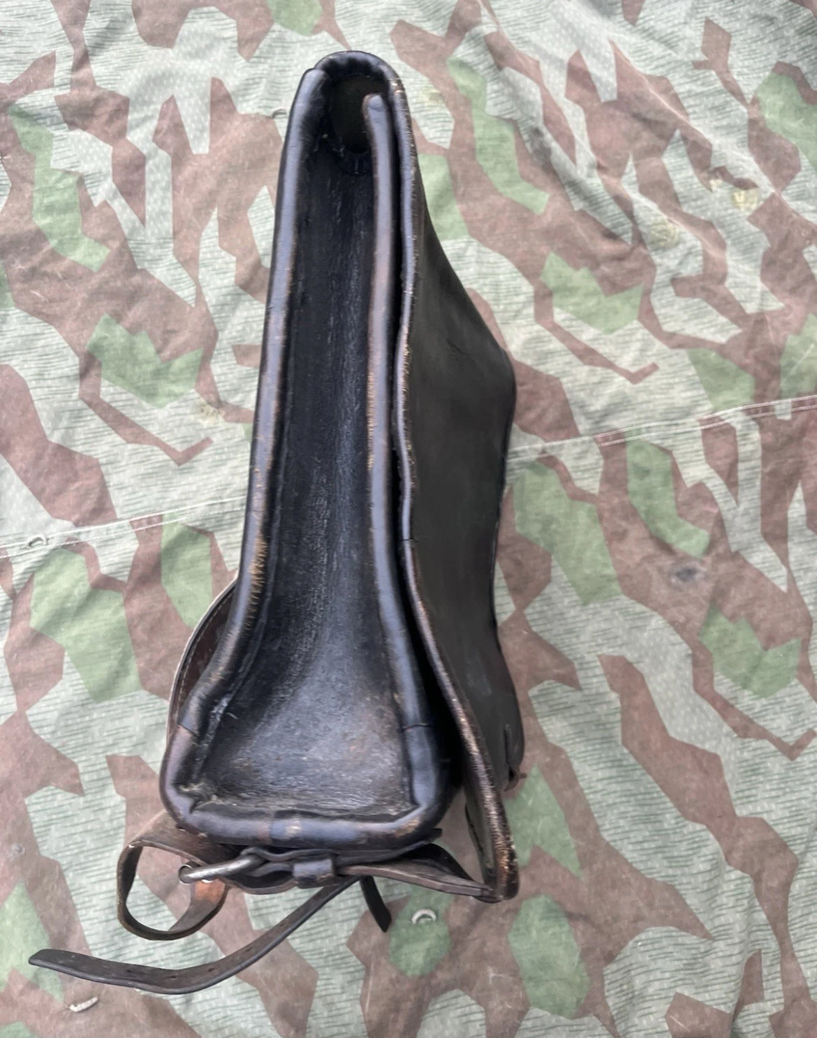 19th century ord.1875 Swiss army backpack leather haversack artillery uniform soldier