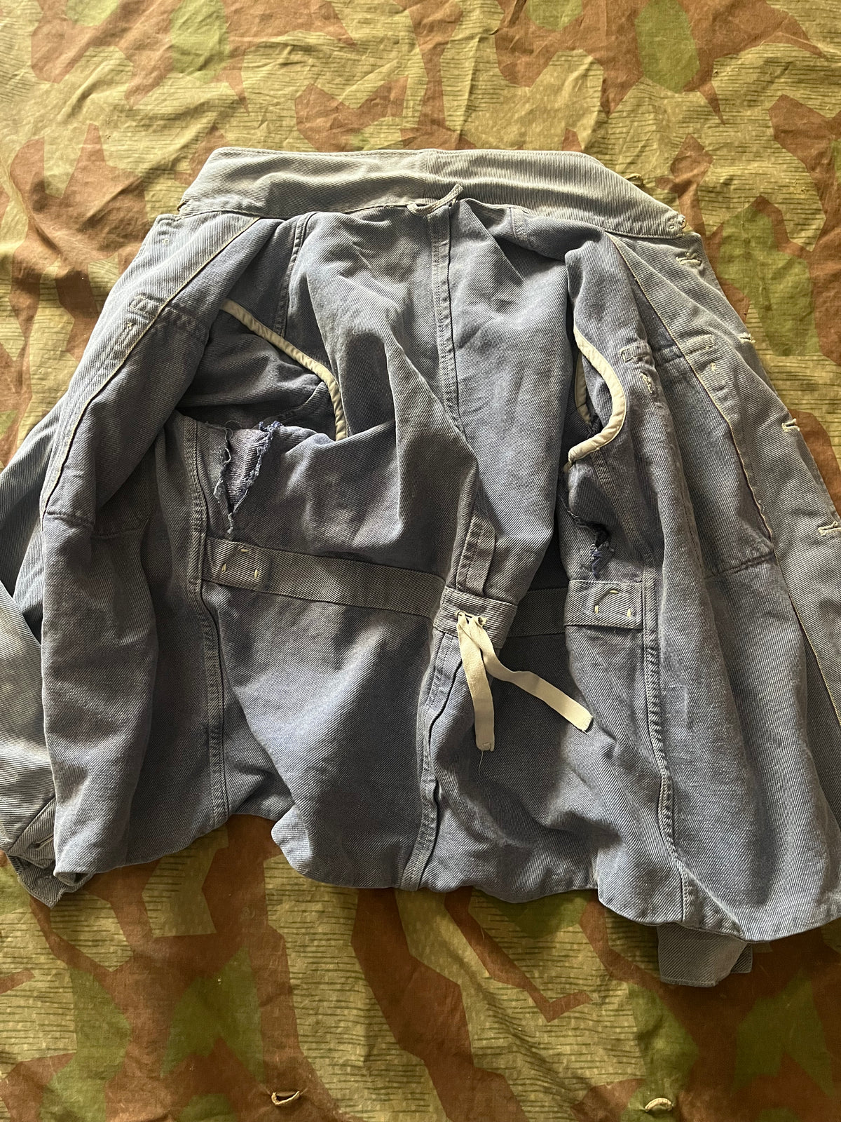 Interwar/ WW2 Swiss army blue jacket field maneuvers exercices smock training uniform soldier
