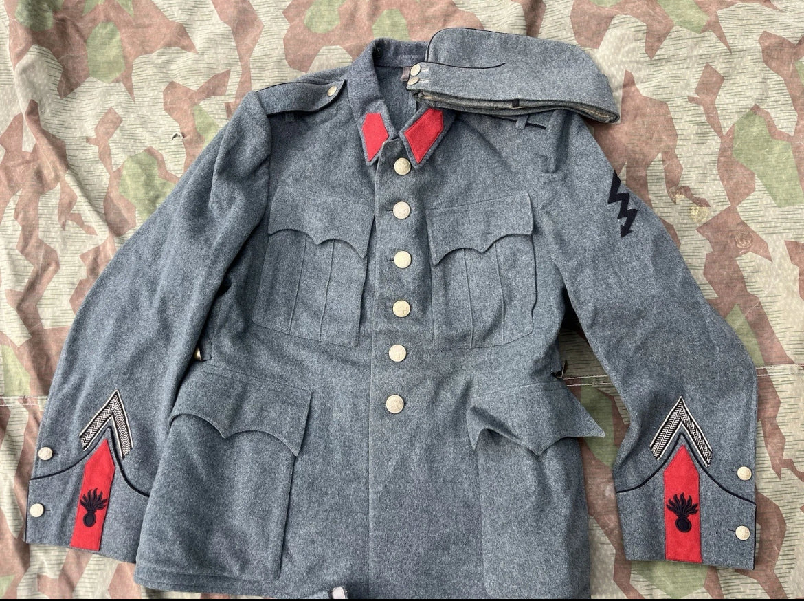 WW2 Swiss army complete uniform artillery soldier jacket pants hat cap ord.40 mid to late war