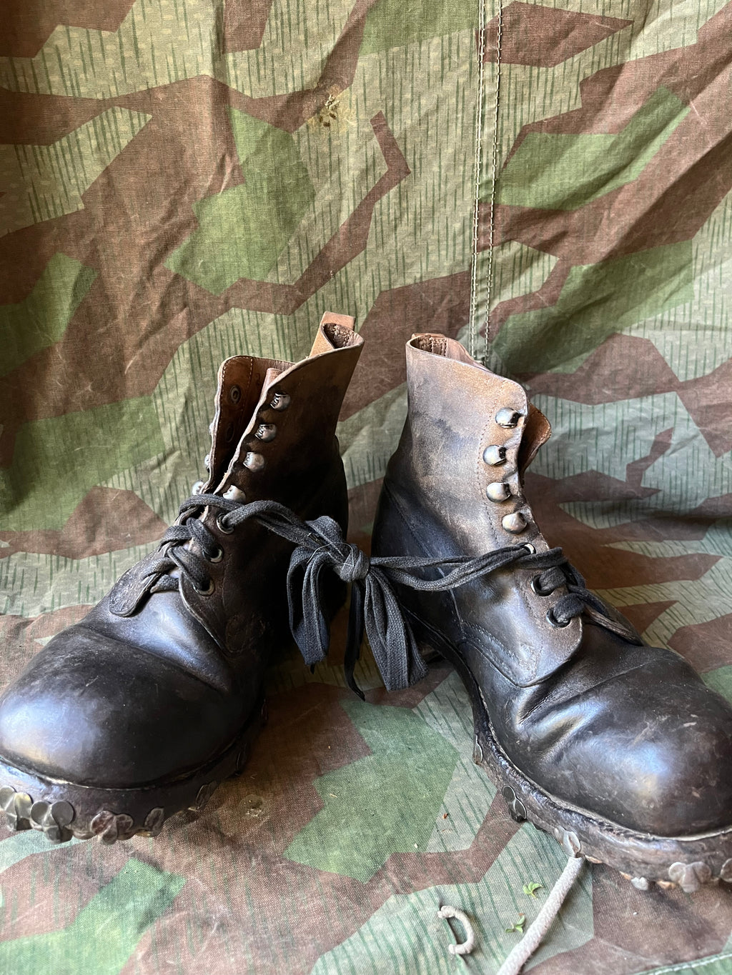 WW1/interwar/WW2 swiss army leather shoes nails boots eu size 40/41