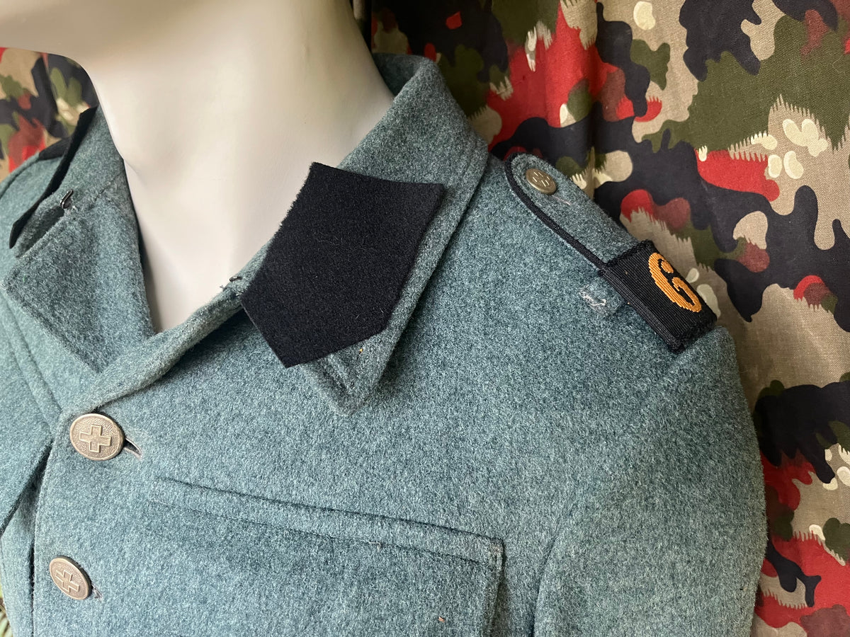 WW2 Swiss army Air Force ground crew jacket uniform soldier ord.40 mid to late war tunic