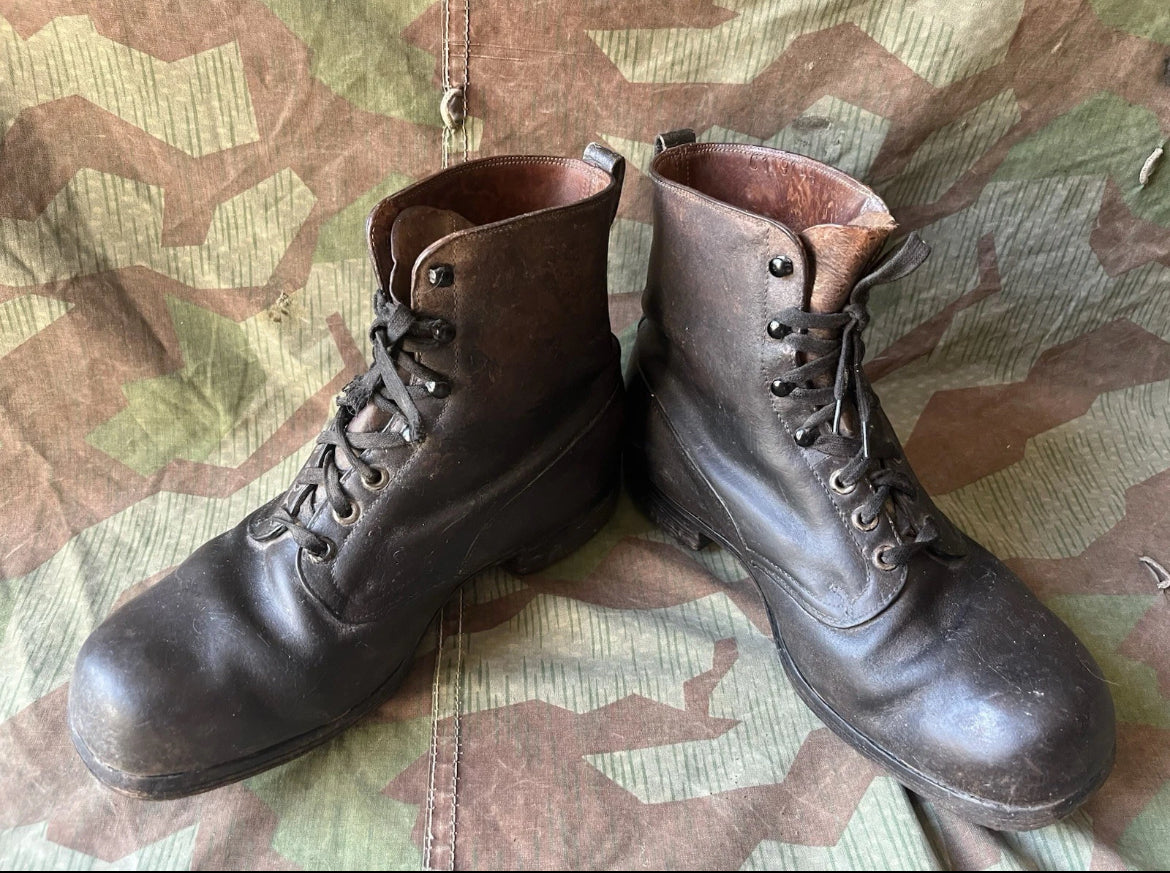 WW1/interwar/WW2 swiss army leather shoes nails boots eu size 43/44