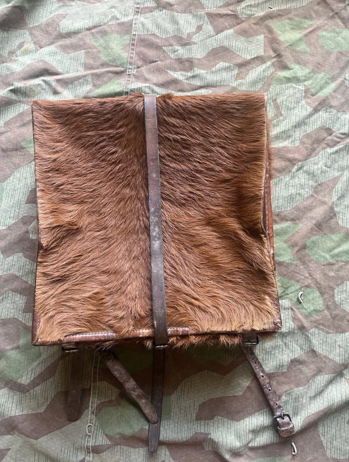 WW1/interwar/WW2 Swiss army backpack artillery model square haversack uniform soldier