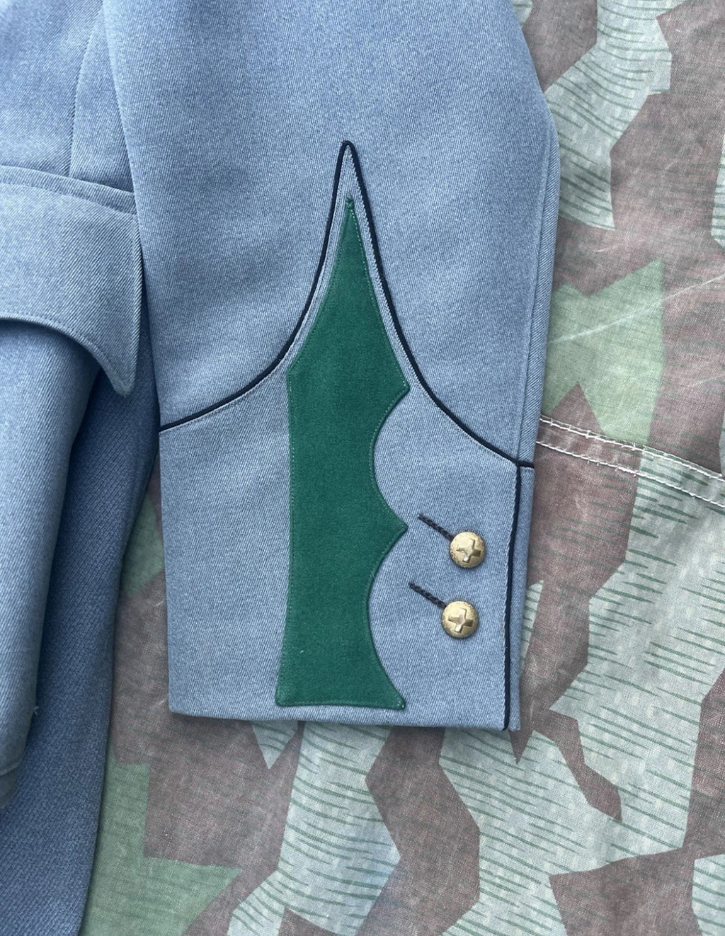 Interwar/WW2 Swiss army complete uniform officer first lieutenant machine gunner infantry pants jacket and hat ord.26 early war