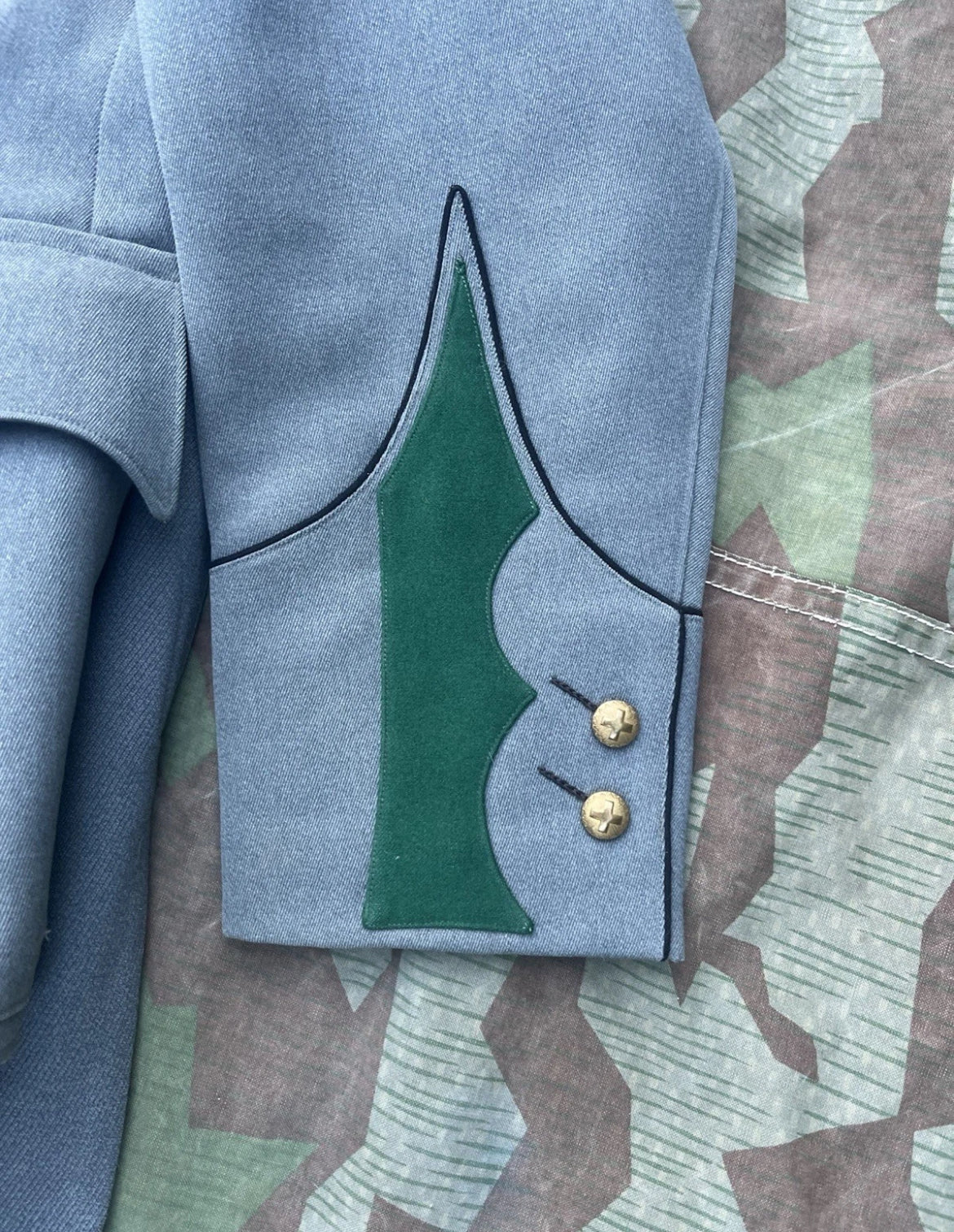 Interwar/WW2 Swiss army complete uniform officer first lieutenant machine gunner infantry pants jacket and hat ord.26 early war
