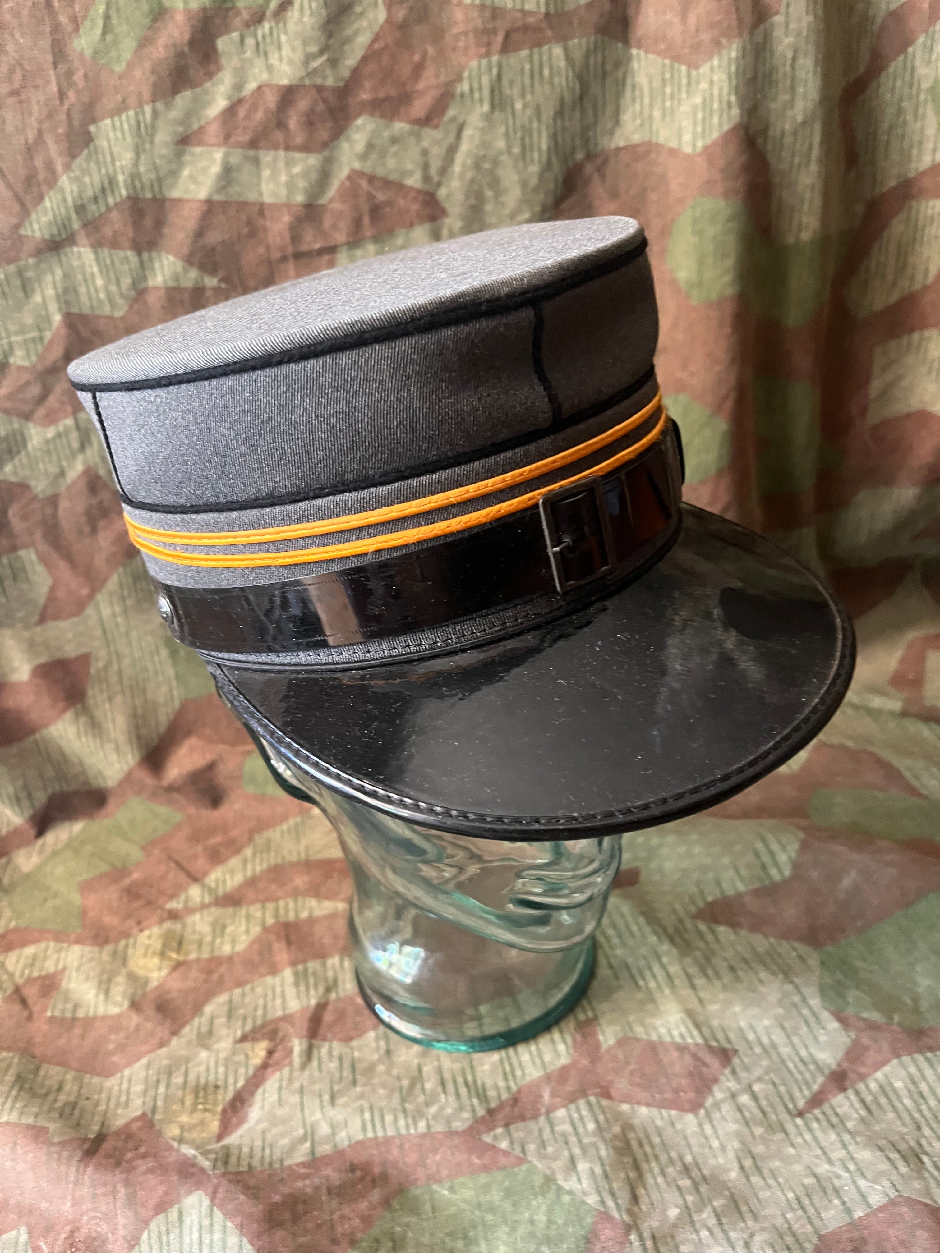 Cold War Swiss army first major lieutenant officer visor cap hat kepi uniform ord.1949