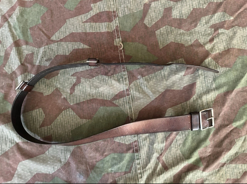 WW2 Swiss army officer NCO leather belt gear with hooks uniform