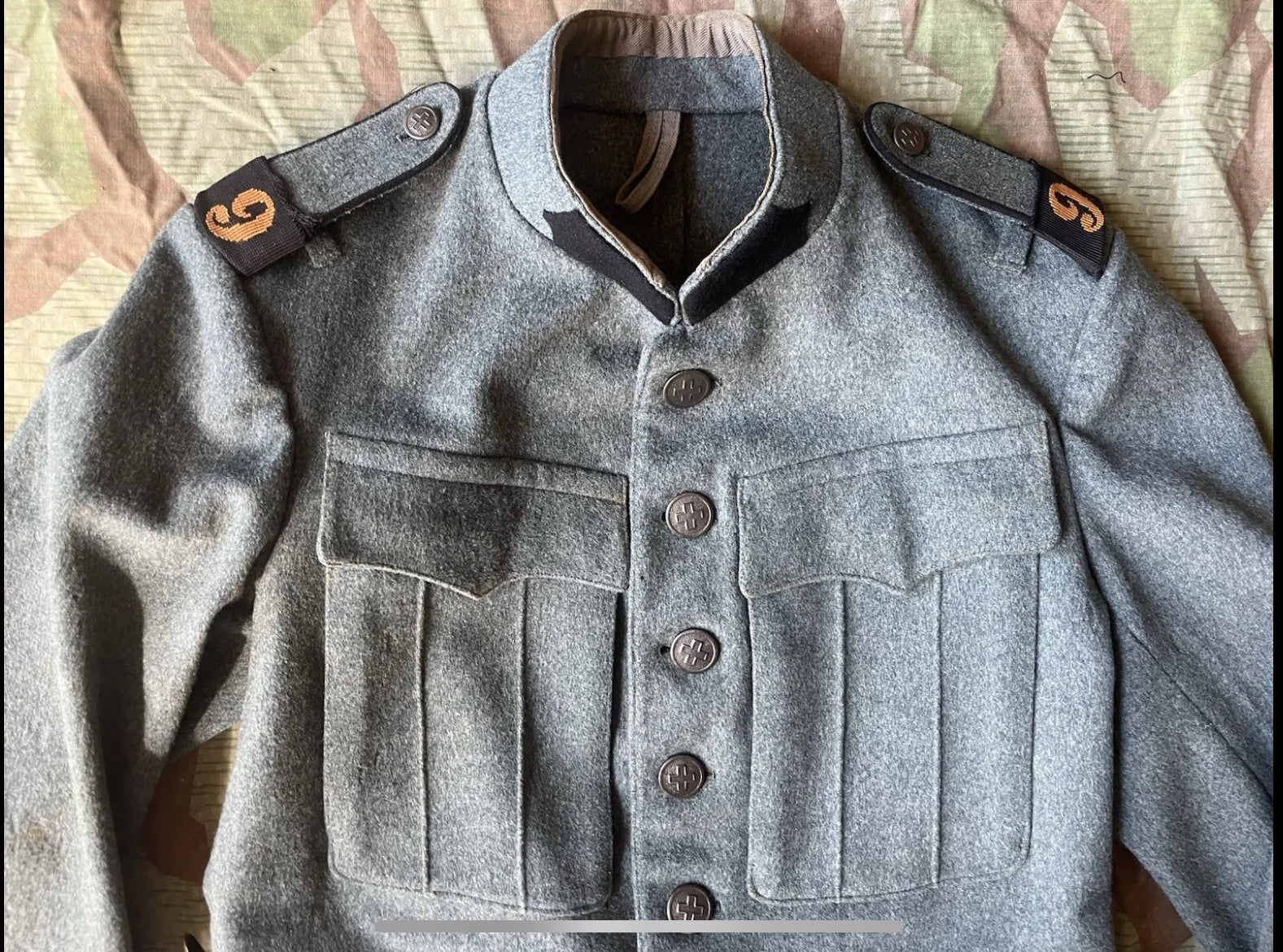 Interwar/WW2 Swiss army sappers engineers troops jacket soldier uniform early war ord.26