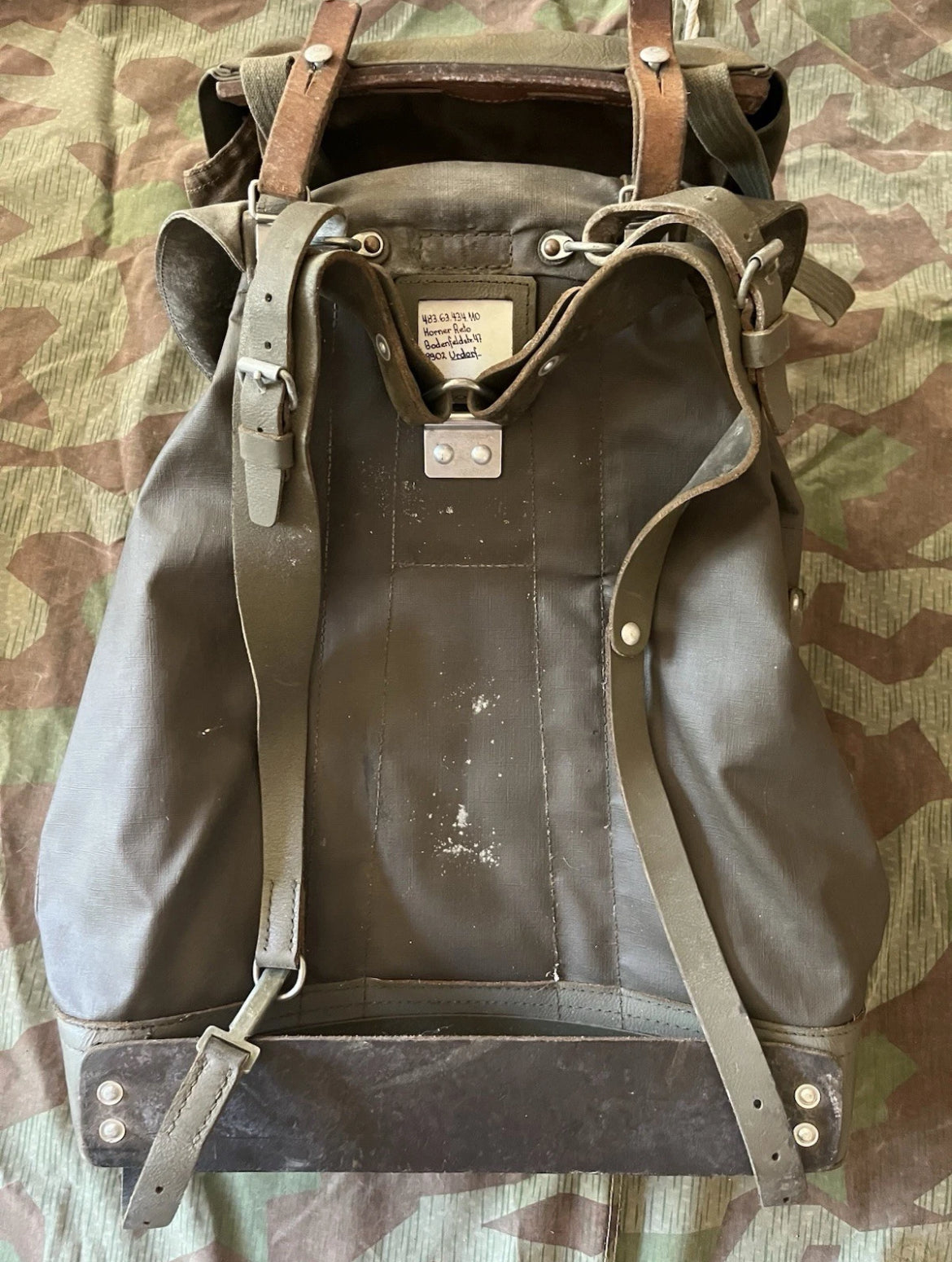 Cold War Swiss army complete backpack set late model haversack with Breadbag uniform mountain