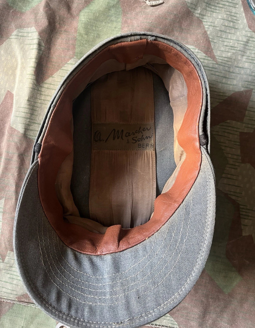 WW2 Swiss army captain officer field cap hat ord.40 mid to late war size 56